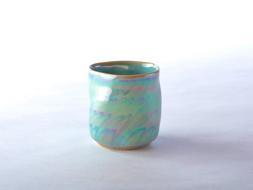 陶芸家中野拓が創作した器　彩泥ラスター colored slip ware pottery ceramic art created by a ceramist Taku Nakano