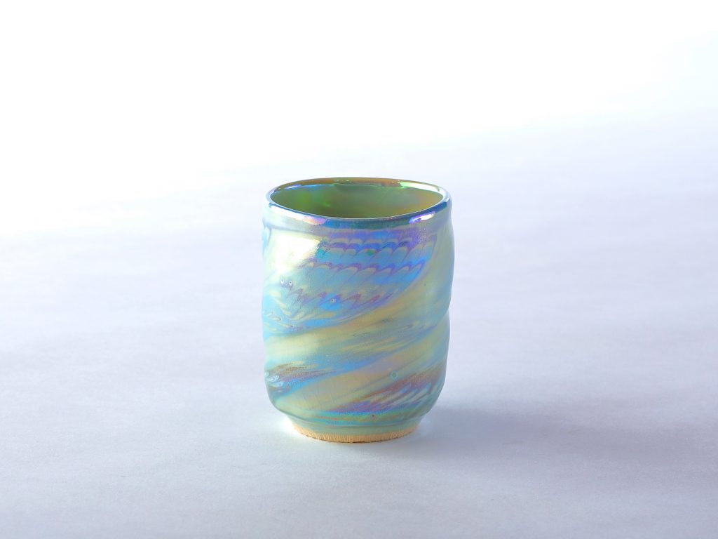 陶芸家中野拓が創作した器　彩泥ラスター colored slip ware pottery ceramic art created by a ceramist Taku Nakano